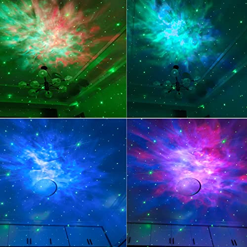 Amosse Star Projector Galaxy Night Light,Birthday Gifts Toys for 2-10 Year Old Boys Girls- Astronaut Starry Nebula Ceiling LED Lamp with Timer and Remote,Projection Lights for Bedroom Décor - White