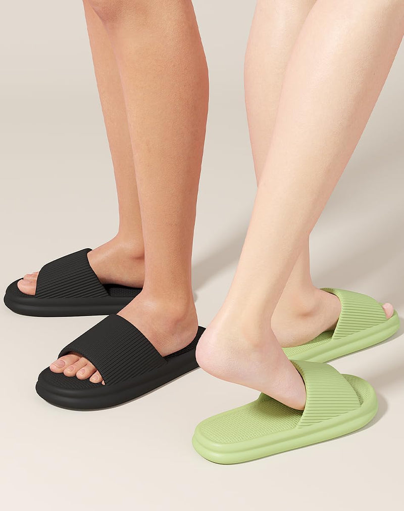 JIJIe Slippers for Men & Women, Soft Lightweight EVA Non-Slip, Perfect for Indoor, Bathroom, and Beach Use