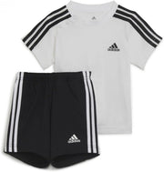 Unisex-child Essentials Sport Set Tracksuit - White/Black