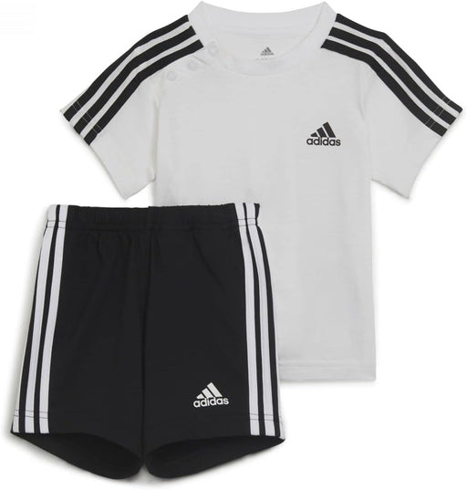 Unisex-child Essentials Sport Set Tracksuit - White/Black