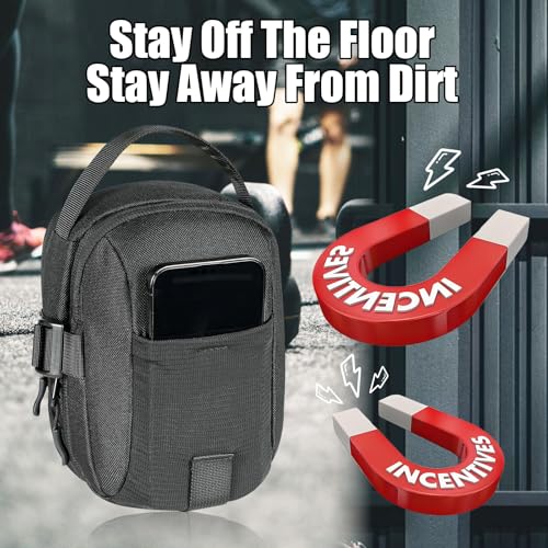 Magnetic EDC Phone Pouch for Men - 7-in-1 Hands-Free Sling Bag, Heavy-Duty Gym & Travel Essentials Bag with Lightweight & Adjustable Design