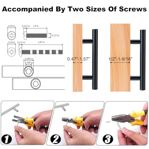 34 Pack 5 Inch Cabinet Pulls Matte White Stainless Steel Kitchen Drawer Handles Cupboard Vanity Dresser Hardware 5 InchLength, 3 Inch Hole Center