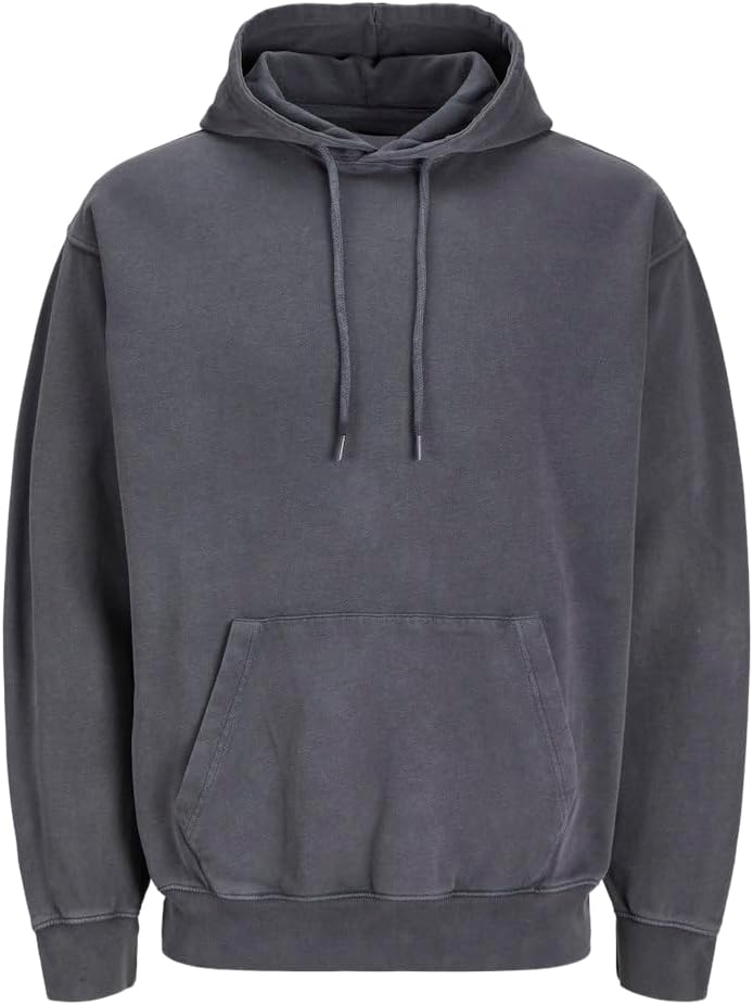 mens Jjecharge Faded Sweat Hood Noos Hooded Sweatshirt (pack of 1) - castlerock