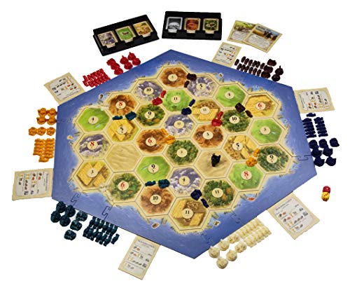 SuperHeated Neurons Catan Base Game | Extension 5-6 Players | Official Version | English and Arabic Language | Family Game For Ages 10+ | Board Game - Strategy | Original - Made In Germany