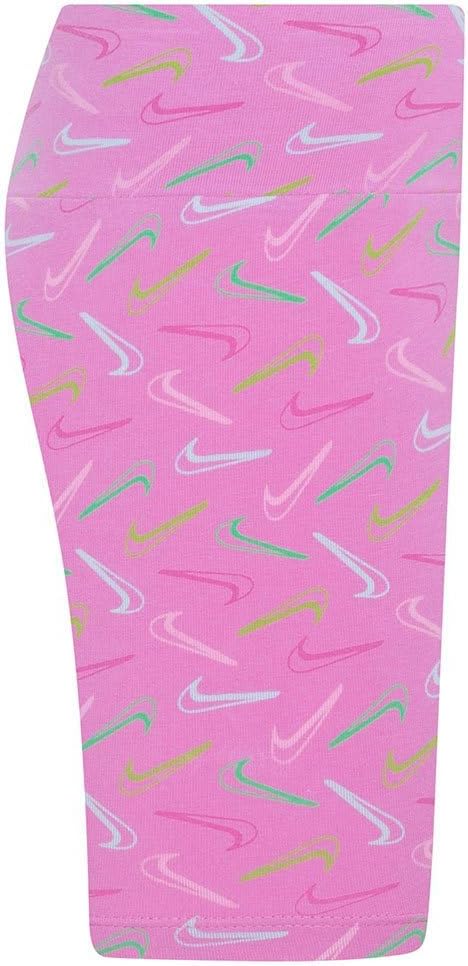 NKG SWOOSH LOGO BIKE SHORTS for Unisex Kids PLAYFUL PINK 6