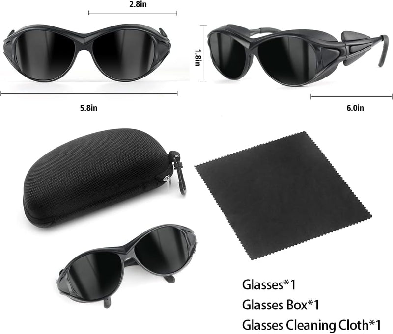 ULTREMA Red Light Therapy Glasses,300-1500nm IPL laser Safety Glasses,Tanning Goggles, Light Therapy and Laser Hair Removal Treatment Eyes Protection
