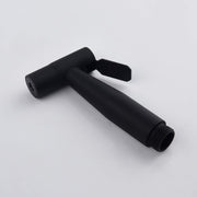 Tecmolog Cloth Diaper Sprayer Shattaf Stainless Steel Hand Held Sprayer Bathroom Black Bidet Sprayer Head for Toilet, WS024C