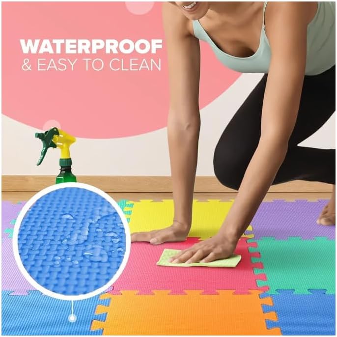 Foldable Baby Play Mat, Extra Large Waterproof Activity Playmats for Babies,Toddlers, Infants, Play & Tummy Time,