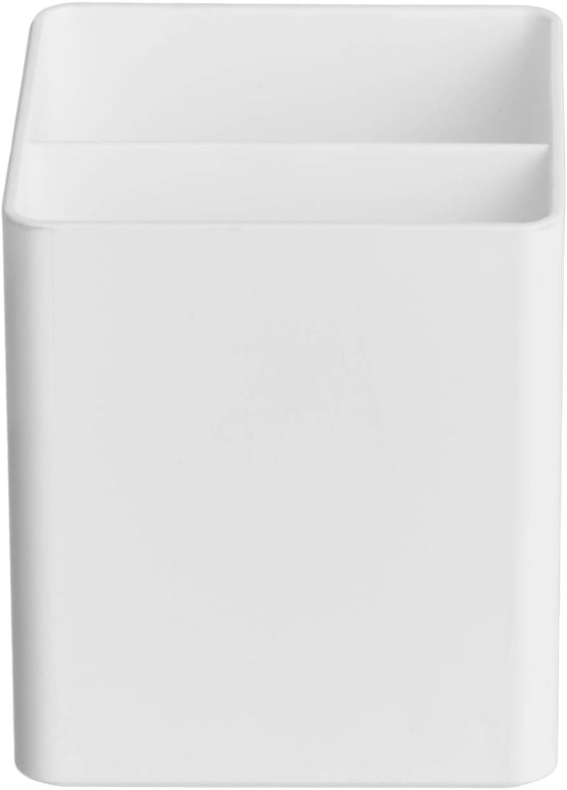 Amazon Basics Plastic Organizer - Pen Cup, White