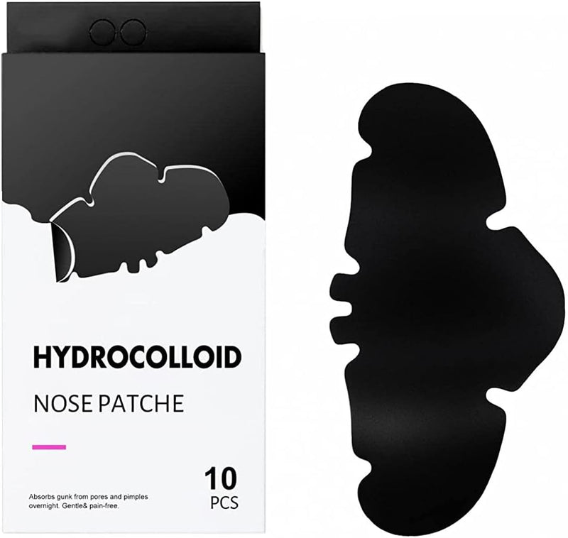 Nose Strip, Pimple Patche, Nose Sticker, Mighty Patch, Zits Strip, Hydrocolloid Patche, for Nose Pore, Zit, and Oil, Dermatologist, Approved Overnight Pore Strips to Absorb Acne Nose Gunk (10 Pcs)