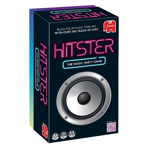 Jumbo Hitster - The Music Party Board Game, 2-10 Players, 300+ Iconic Hits - Great for Game Nights, Date Nights, Parties, Adult and Family Games (UK Edition)