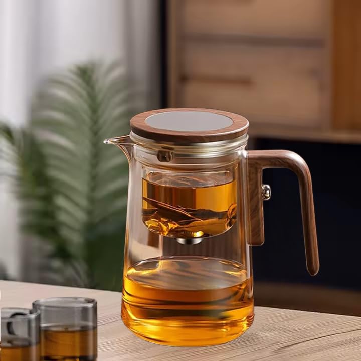 Magical Tea Pot â€“ Glass Teapot with Removable Infuser | Heat-Resistant Clear Kettle for Loose Leaf & Herbal Tea 520ML