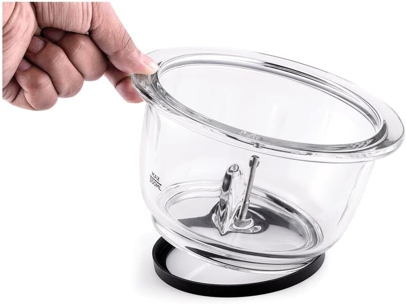 BLACK+DECKER Multi-Function Glass Chopper & Mincer, 400W, XXL 1.2L Bowl, 4-Blade System, Pulse Speed for Precision, Ice Crushing, Compact Sleek Black Design, Easy to Clean, Black - GC400-B5