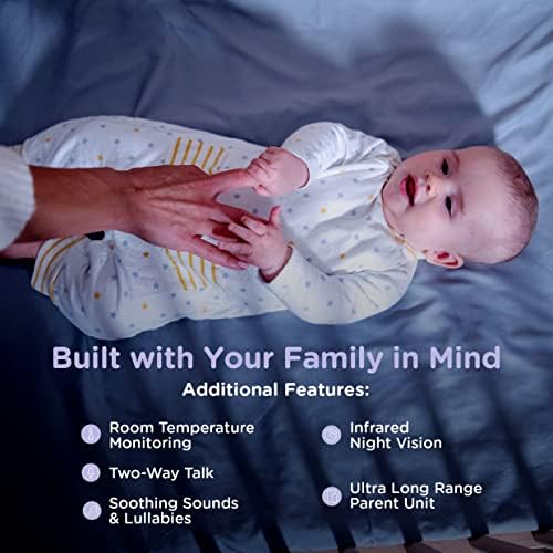 HUBBLE CONNECTED Nursery Pal Link Premium Twin - 5-Inch Baby Monitor with Multiple Features, 2 Smart Camera