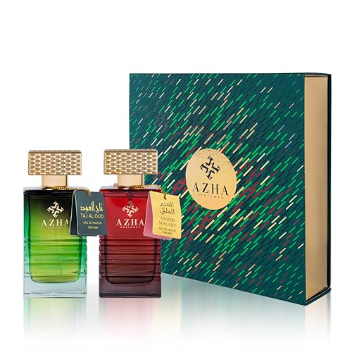 Azha Perfumes - 2Pc Gift Set Amber Malaky EDP 100 ml + Taj Al Oud EDP 100 ml for Men