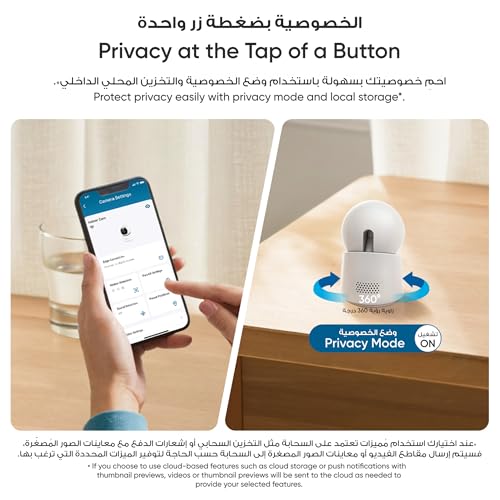 eufy Indoor Cam E30, Latest Generation, 4K UHD security camera,360 Pan-Tilt, Color Night Vision, Al Detection for Human/Pet/Audio/Crying, Human/Pet Auto Tracking, Works with Homekit