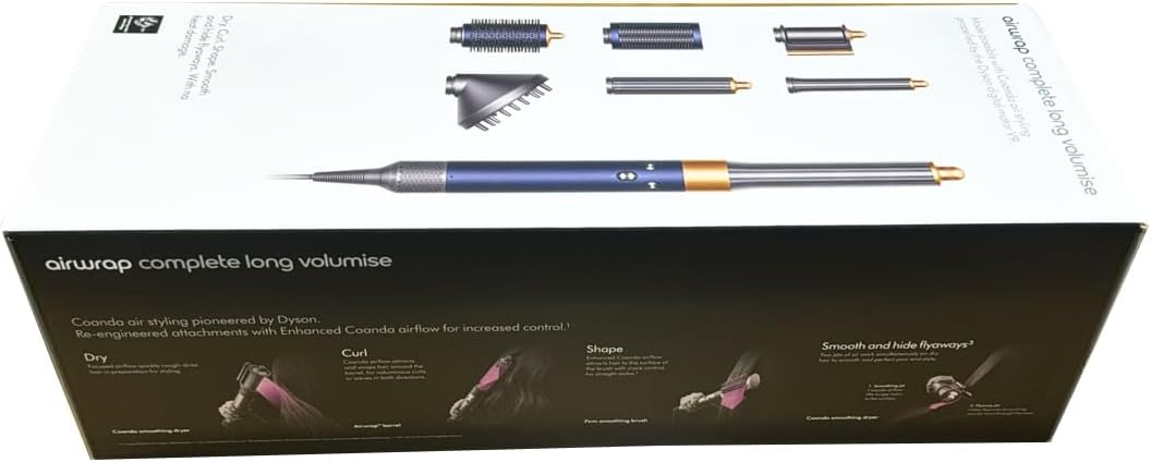 Dyson Airwrap Multi Styler and and Dryer Complete Long Volumise HS05 (Prussian Blue/Copper) - Hair Styler