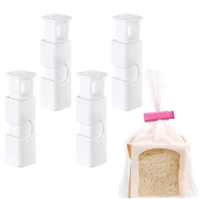 4 x Bag Sealing Clips Bag Clips Food Storage Clips Air Tight Seal Grip Food Sealing Bag Clips Kitchen Home Office Usage for Coffee Opened Fresh Food Bags