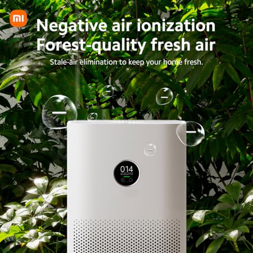 Xiaomi Smart Air Purifier 4 with 48m² Large Coverage, 400m³/h PCADR, 99.97% filtration of 0.3μm particles, 150m³/h FCADR,Alexa/Google Control, OLED Touch Screen Display