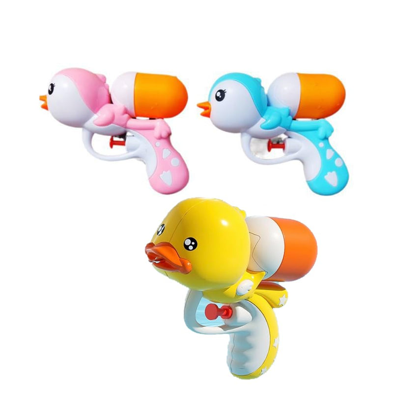 Toddler Bath Toys Set (3pcs) – Cute Duck, Penguin, and Hippo Water Gun Toy for Kids, Fun Pool and Bath Time Toys for Toddlers 1-4 Years