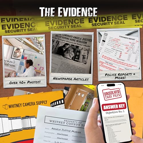 Unsolved Case Files Photo Case: Who Murdered Angela Justice? | Cold Case Murder Mystery Game