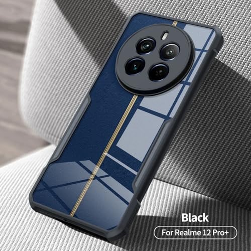 For Realme 12 Pro Plus 5G Case, 12 Pro+ Camera Lens Protection Cover, TPU Shockproof Airbags Bumper Mobile Phone Back Cover, Anti-Yellowing Slim Fit Protective Casing