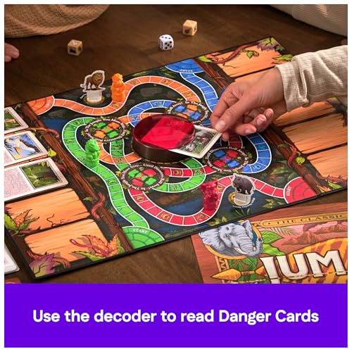 Spin Master Games Jumanji The The Classic Scary Adventure Family Board Game Based on The Action-Comedy Movie, for Kids and Adults Ages 8 & up