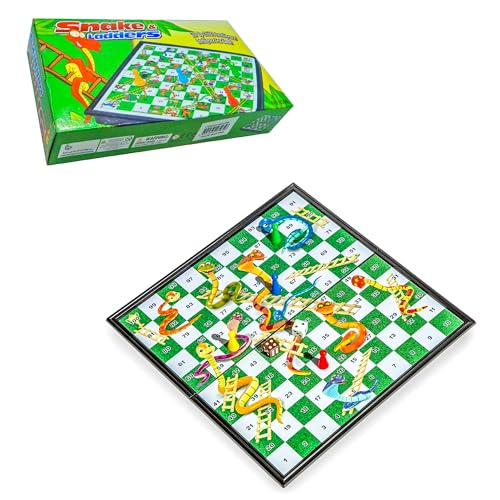 Fitto Snake and Ladder Board Game for Family Fun & Entertainment – Classic Educational Game for Kids & Adults