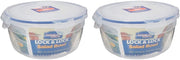 LocknLock 850ml Salad Bowl Airtight, BPA-Free Container with Drainage Tray for Fresh Salads - 28.74 oz Pack of 2
