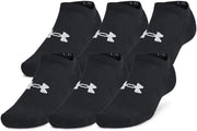 unisex Unisex UA TC 3pk No Show Training Cotton No Show Socks 3 Pack - BLACK