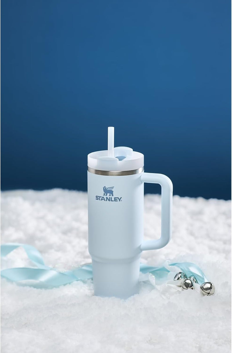 Stanley Quencher H2.0 Tumbler with Handle & Straw 40 oz | Twist On 3-Way Lid | Cupholder Compatible for Travel | Insulated Stainless Steel Cup | BPA-Free | Seafoam