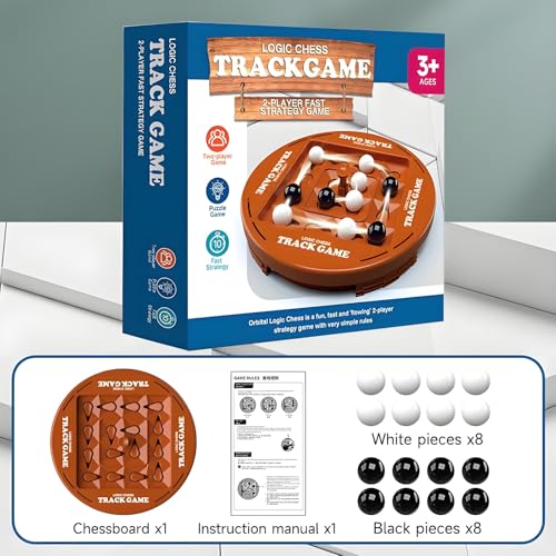 Checkzed Orbital Logic Board Game, 2-Player Strategy Game for Kids & Adults, Ages 8+, Interactive & Educational