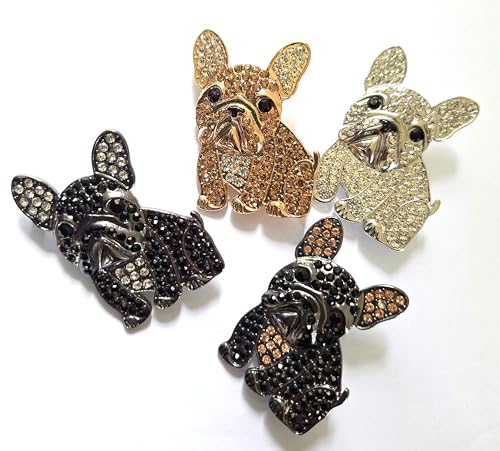 French Bulldog Brooch, Dog Pin, Frenchie Brooch, Crystal Animal Brooch, Fashionable Dog Brooch, Brooch For Women, Girl, Men, Frenchie Lovers Gift, Frenchie Accessories, Gift For Frenchie Parents