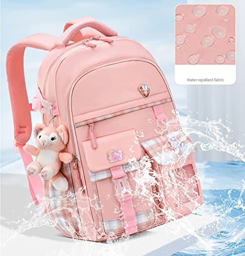 Girls Backpack, Kid School Backpacks Cute Book Bag with Compartments for Teen Girl Kid Students, Kids' Student Elementary School Bag