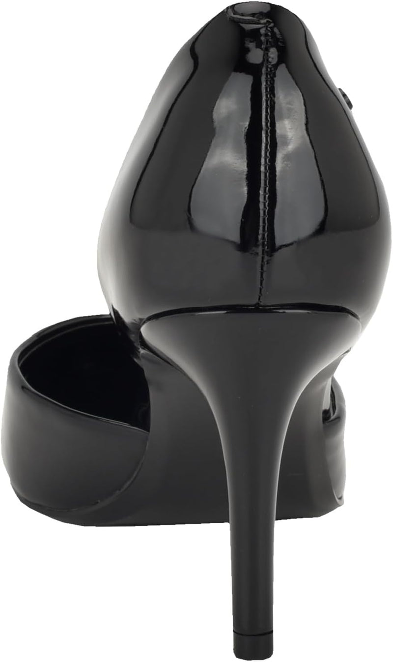 Calvin Klein Women's Gloria Pump, Black Patent 002, 10