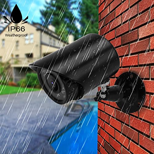 Fren Surveillance Camera, 12V 1080P Universal Outdoor Security Camera for School for Home for Office, IP66 Waterproof