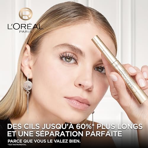 L'OREAL PARiS Telescopic Mascara Magnetic Black, Precise Application for Up to 60 Percent Longer Looking Lashes