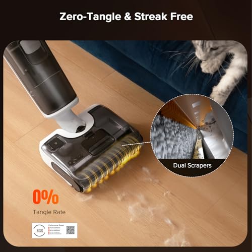 roborock F25 Rt Multifunctional Vacuum Cleaner, Cordless Wet Dry Vacuum Cleaner, 20000Pa Floor Cleaning Machine for Ceramic, Wood, Vinyl, Self-Cleaning Electric Mop D
