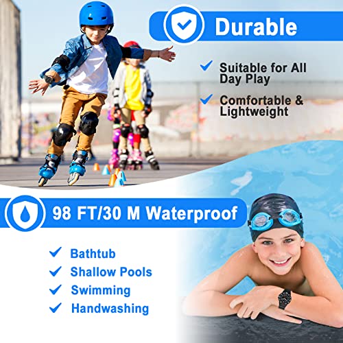 CKV Kids Analog Watches for Girls Boys Kids Watches with Luminous Easy to Read Learning Time, Soft Band, 30M Waterproof Children Watch, Great Birthday Gifts for Ages 3-12 Kids