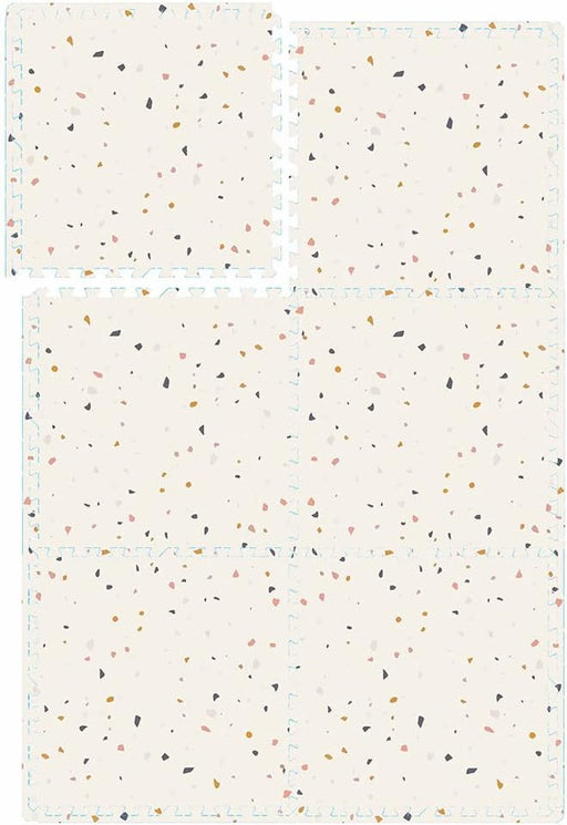 Bumble & Bird - Baby Play Mat - Motor Skills - Educational Mat - Non-Toxic EVA Foam - Waterproof - Easy to Clean - Easy to Store - 6pcs - 60cm x 60cm x 1.2cm - Terrazzo