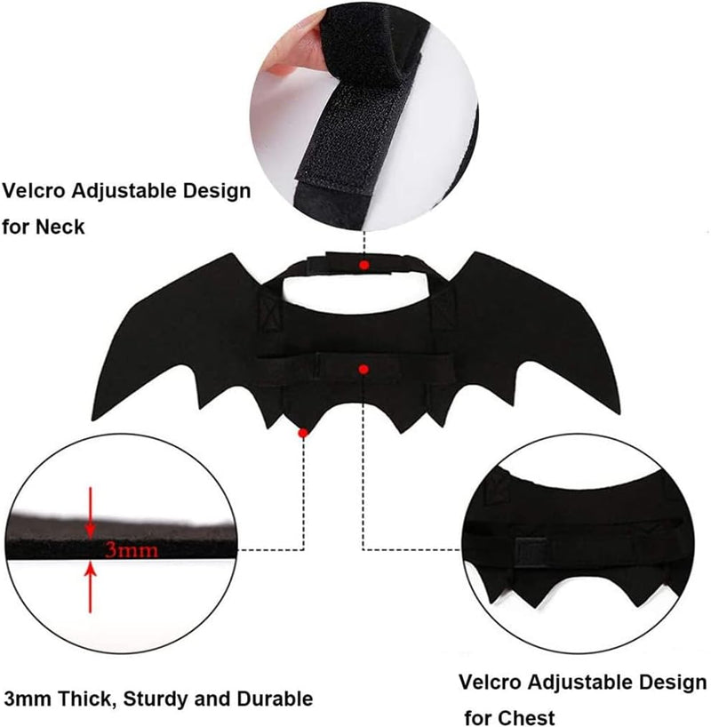 Mumoo Bear Cat Costume Halloween Bat Wings Pet Costumes Pet Apparel For Small Dogs And Cats