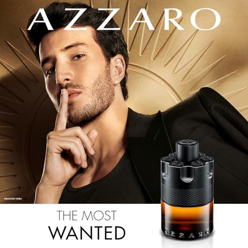 Azzaro Men s The Most Wanted Parfum, Black, 3.38 Fl Oz, 100 ml