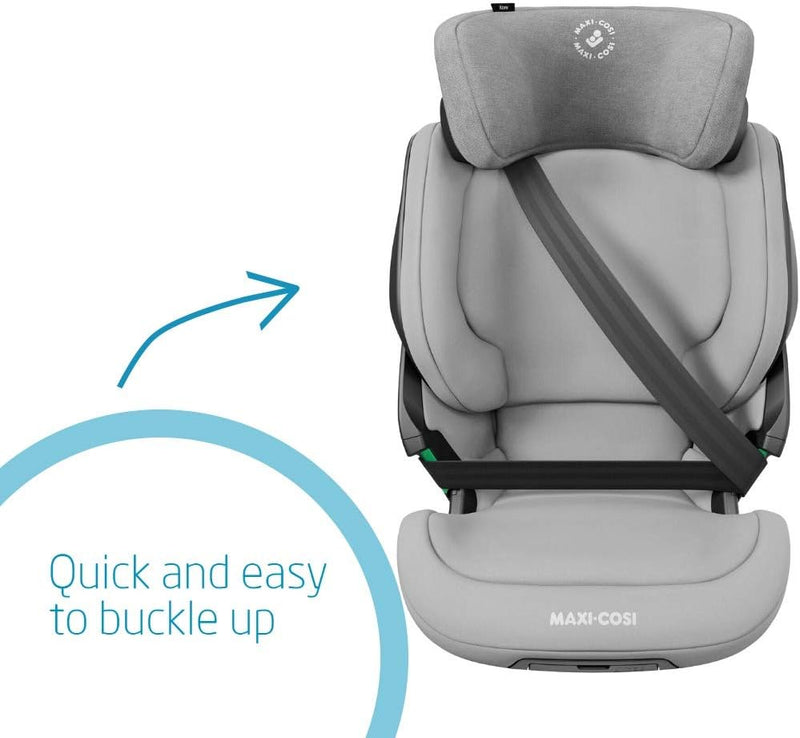 Maxi-Cosi Kore i-Size Child Car Seat, Quick And Easy Buckle Up, Superior Side Protection, Grows With Your Child, 3.5-12 Years, Authentic Grey, 2 Year Warranty