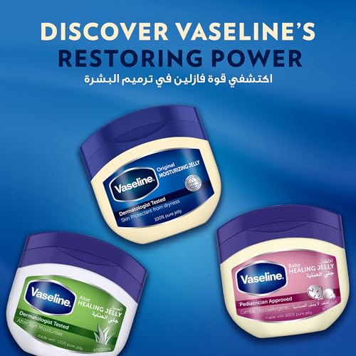 Vaseline Moisturizing Petroleum Jelly, for dry skin, Cocoa Butter, to heal dry and damaged skin, 100ml
