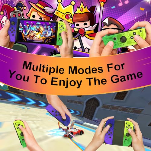 Joy Cons for Nintendo Switch, L/R Wireless Replacement Joypad Controller