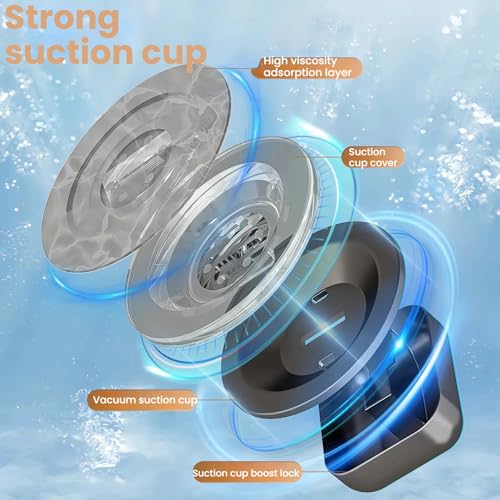 Bathroom Shelf Stainless Steel Shower Caddy Organizer Suction Cup Rustproof Aluminum No Drilling Wall Mounted Storage Rack for Bathroom Shower & Kitchen