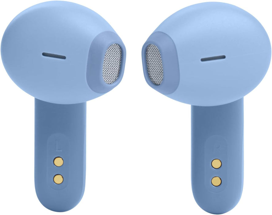 JBL Wave Flex True Wireless Earbuds, Deep Base Sound, Comfortable Fit, 32H Battery, Smart Ambient + Talkthru, Hands-Free Call, VoiceAware, Water and Dust Resistant - Blue, JBLWFLEXBLU
