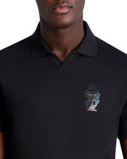 Karl Lagerfeld Paris mens Karl Armour Johnny Collar Polo Polo Shirt