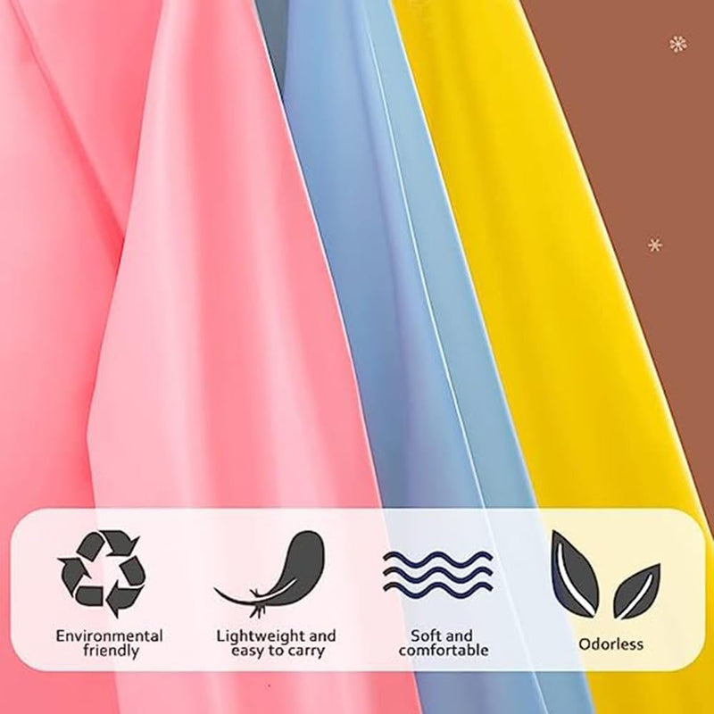 Kids Raincoat Boys Girls Rain Jacket Hooded Dinosaur Poncho Waterproof Coat Outdoor Sports 2-12Years