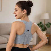 Fitto Thoracic Upper Back Brace for Women - Posture Corrector - Grey
